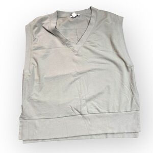 Athleta Sage Green V-Neck Sleeveless Sweater Top XL